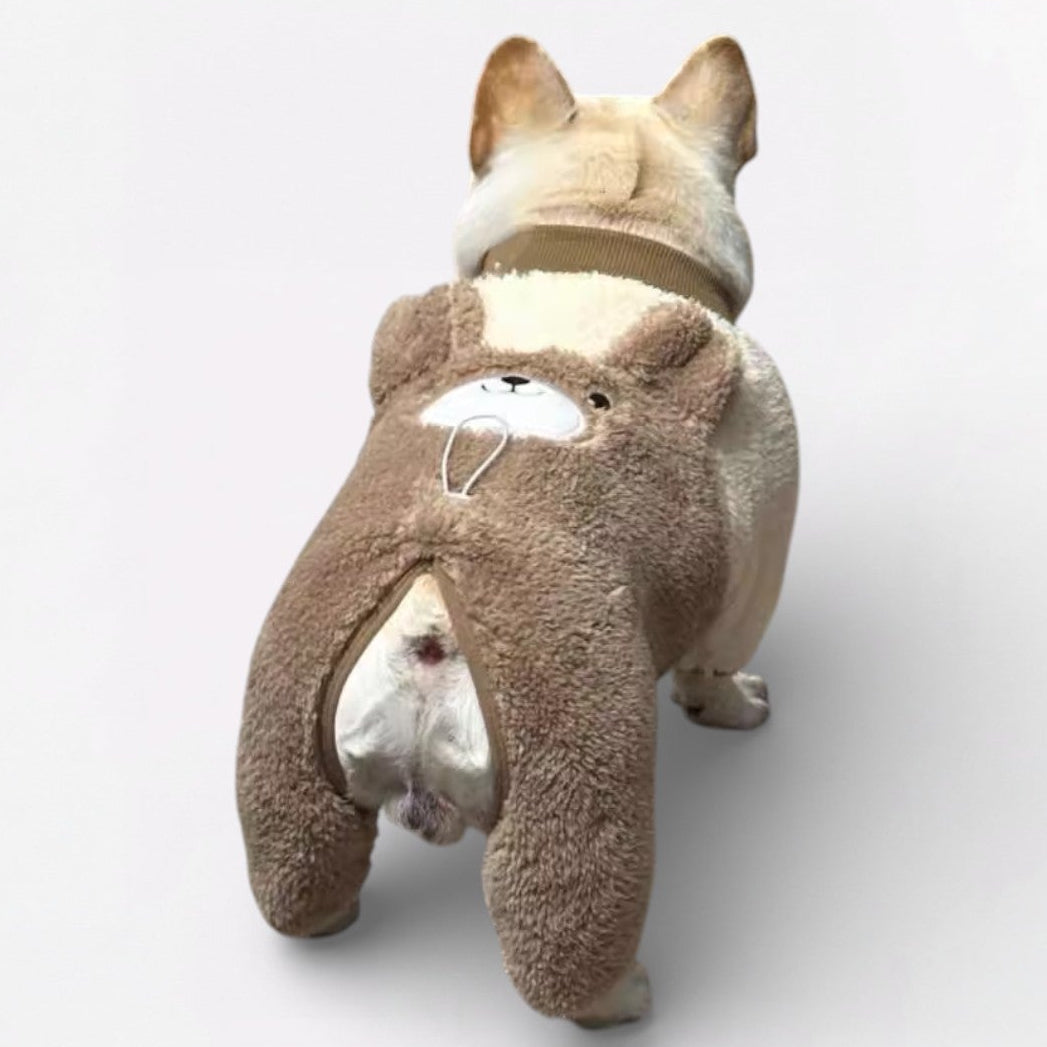 Bearly French Bulldog Coat – Plush Cotton-Padded Coat for Dogs - Frenchie.us