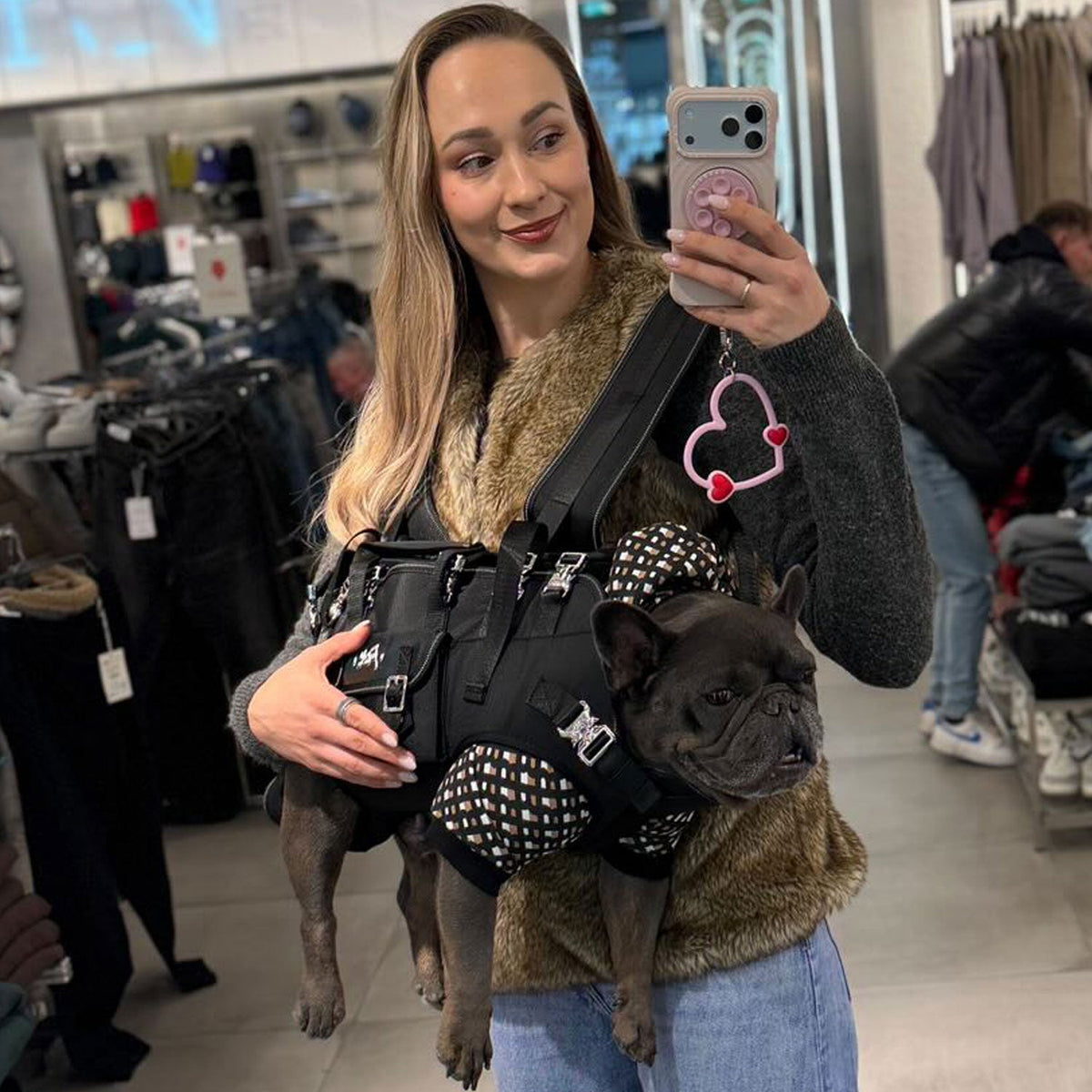 Frenchie™ SideCarry Backpack – Lightweight & Secure Pet Carrier - Frenchie.us
