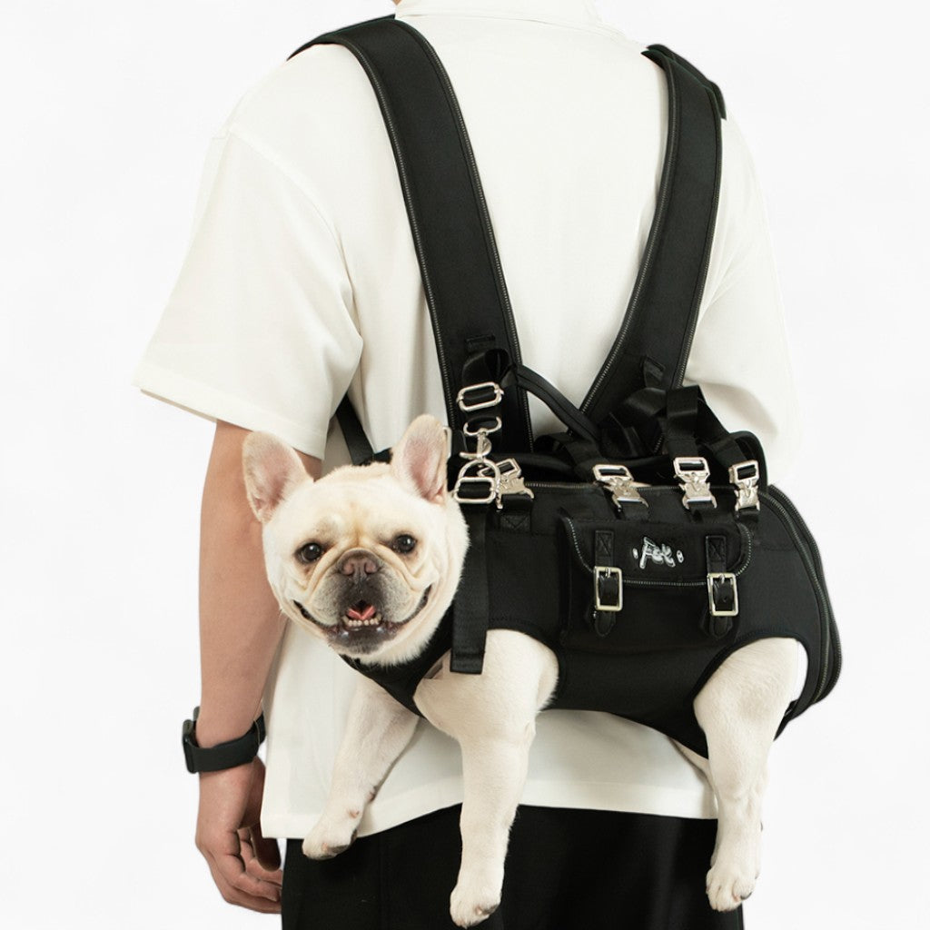 Frenchie™ SideCarry Backpack – Lightweight & Secure Pet Carrier - Frenchie.us