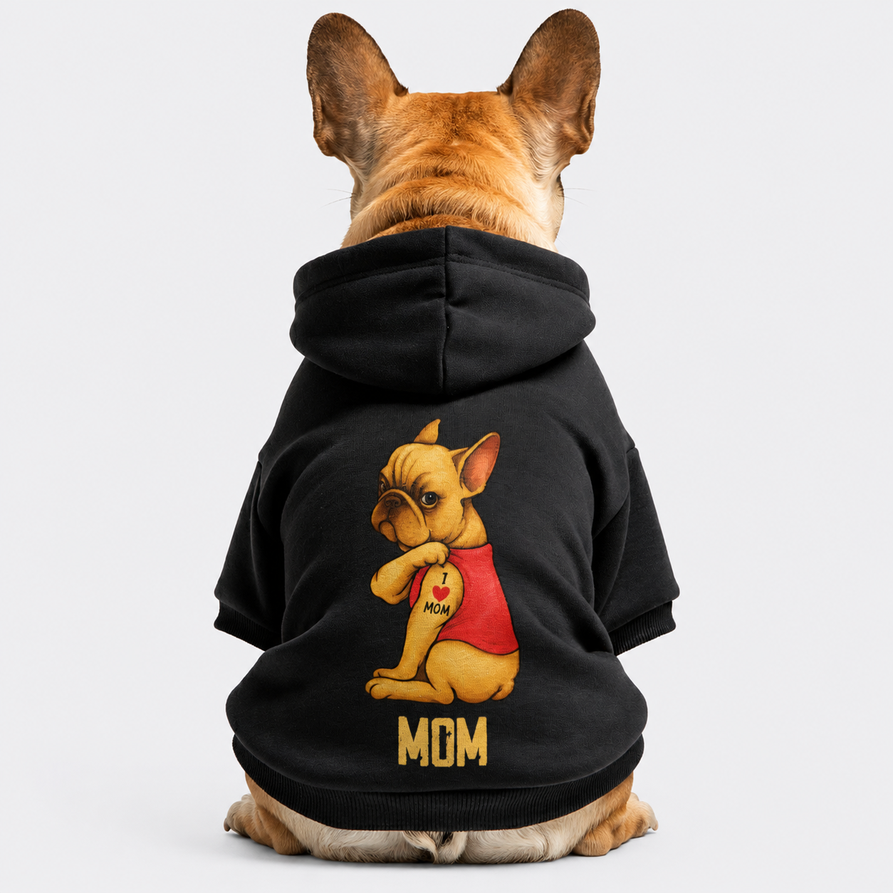 MOM - Personalized French Bulldog hoodies with funny quotes and your furry friend's name – 100% Cotton