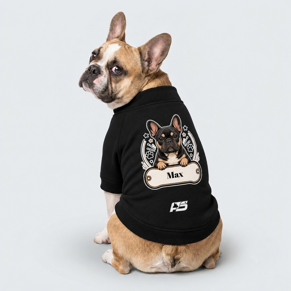 Max - Personalized Frenchie Cardigan Sweatshirts - Made in USA
