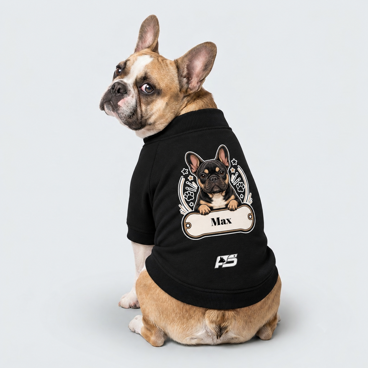Max - Personalized Frenchie Cardigan Sweatshirts - Made in USA