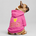 woke up -  French Bulldog Hoodies – 100% Cotton