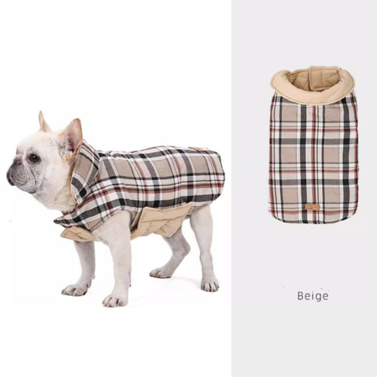 Frenchie Dual-Layer Plaid Vest - Frenchie.us