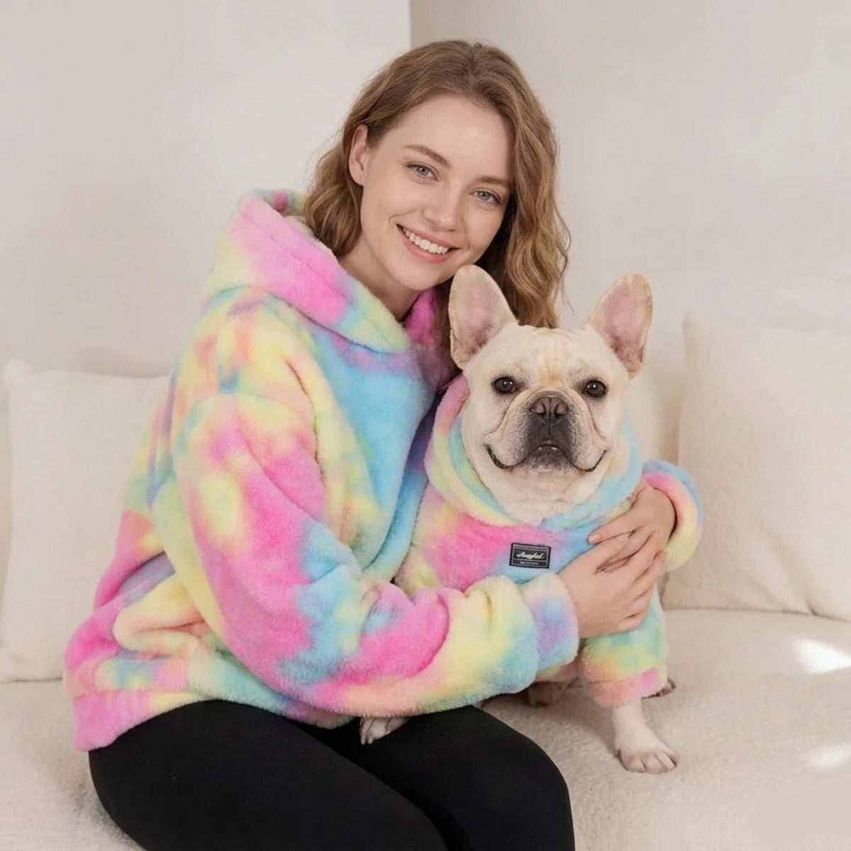 Frenchie-Owner-Cozy-Rainbow Tie-Dye-Matching-Hoodie.jpg