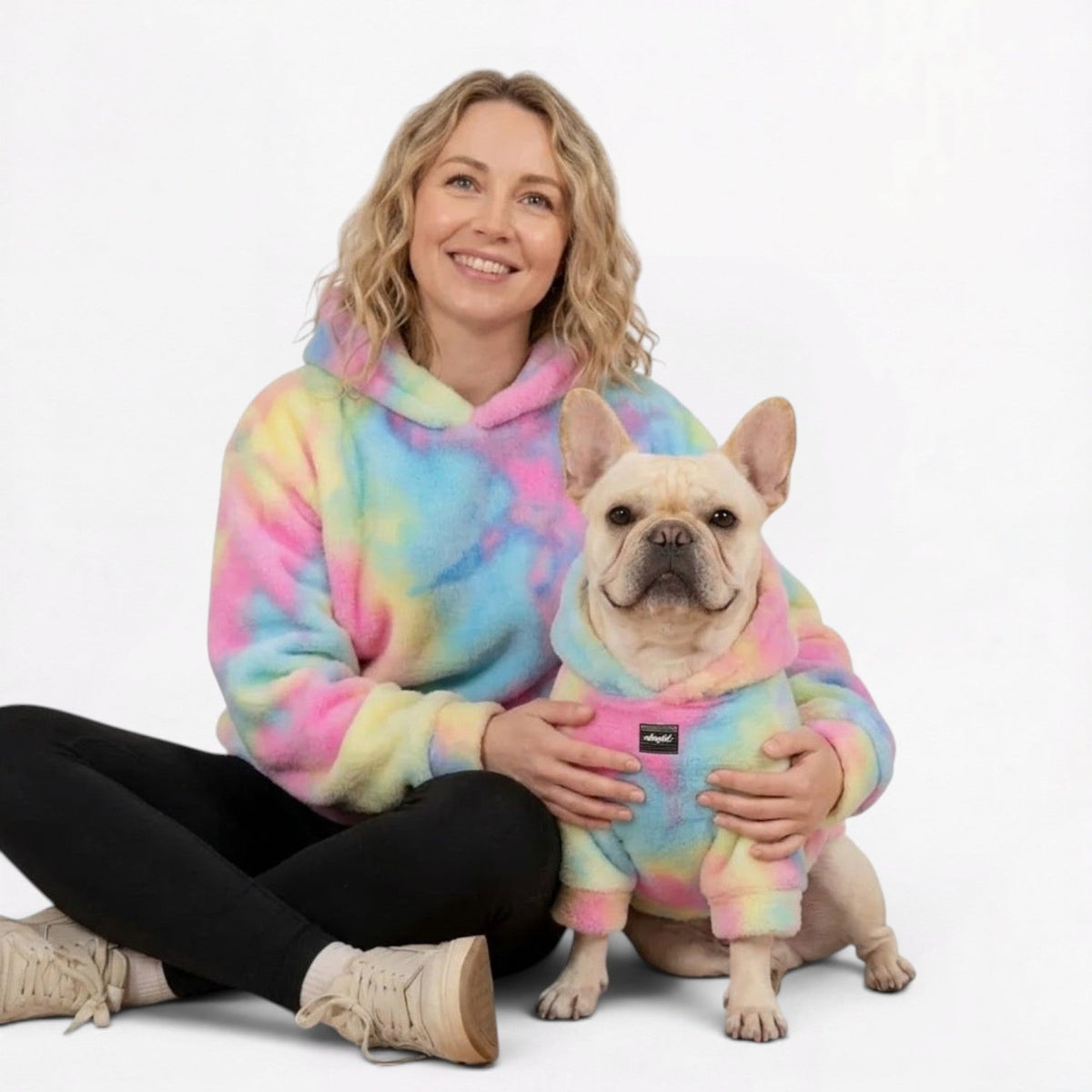 Frenchie-Owner-Cozy-Rainbow Tie-Dye-Matching-Hoodie.jpg