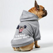 yeah i work out -  French Bulldog Hoodies – 100% Cotton