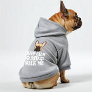 keep calm and walk with me -  French Bulldog Hoodies – 100% Cotton