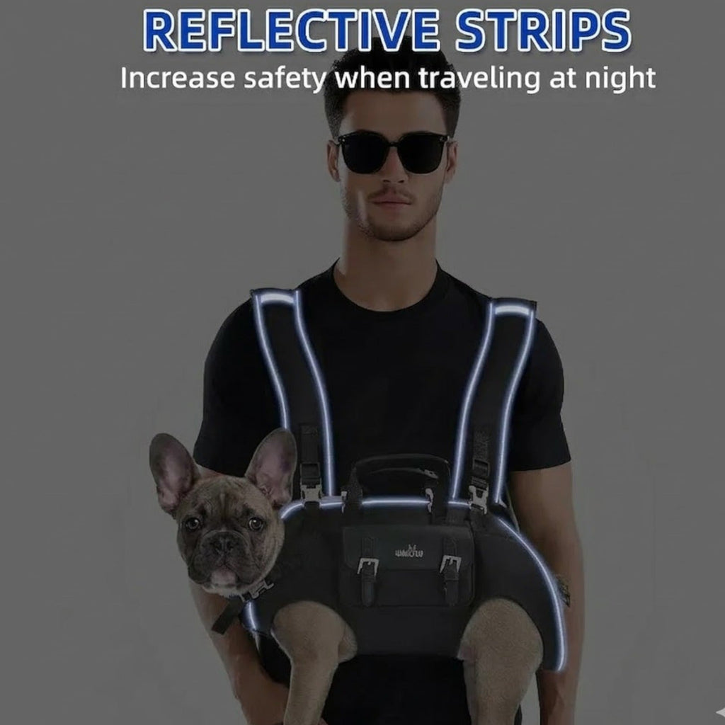 LiftPaw French Bulldog Backpack - Ergonomic Support Do Carrier Backpack - Frenchie.us