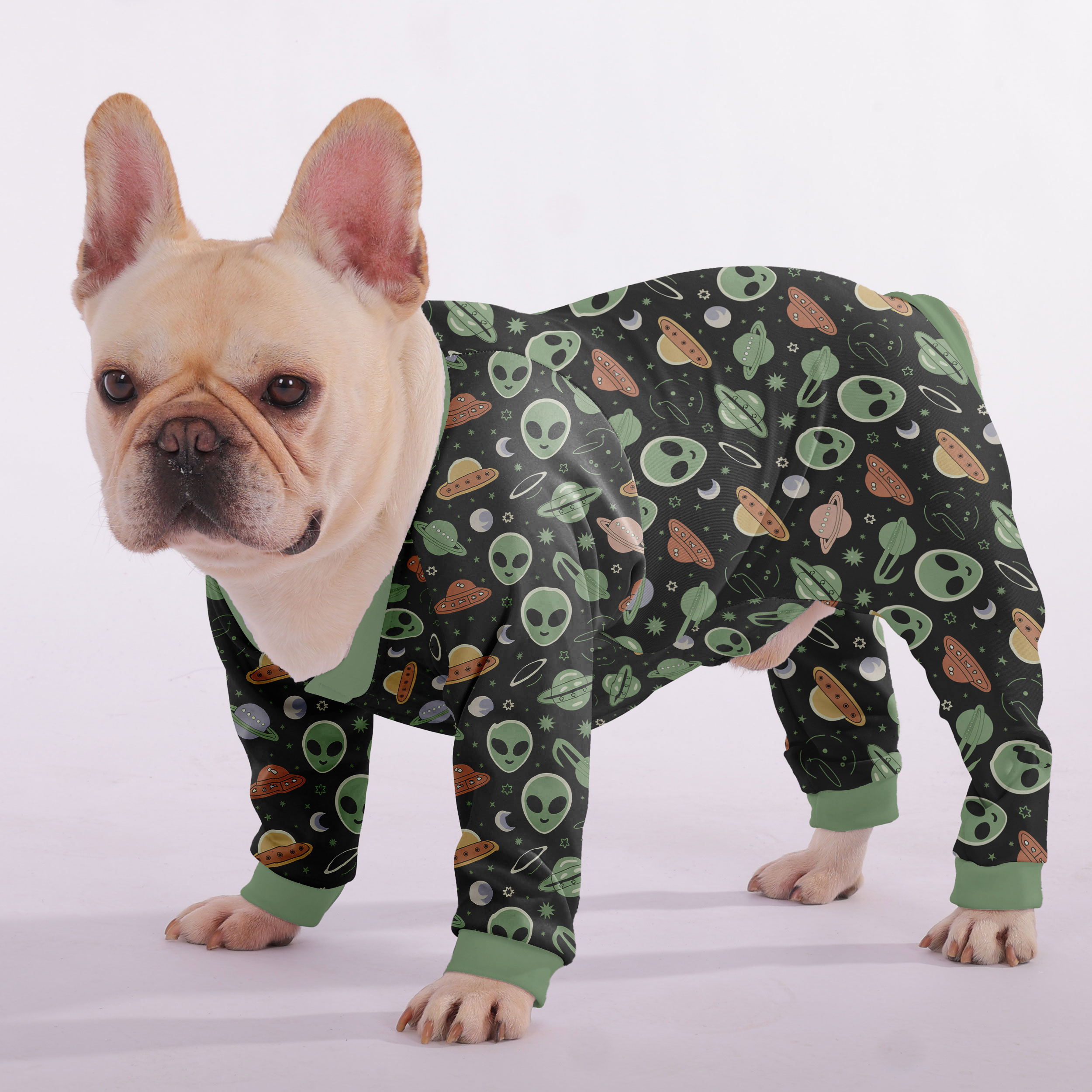 Nala - Frenchie Pajamas – Lightweight, Stretchy, Cozy & Festively Stylish