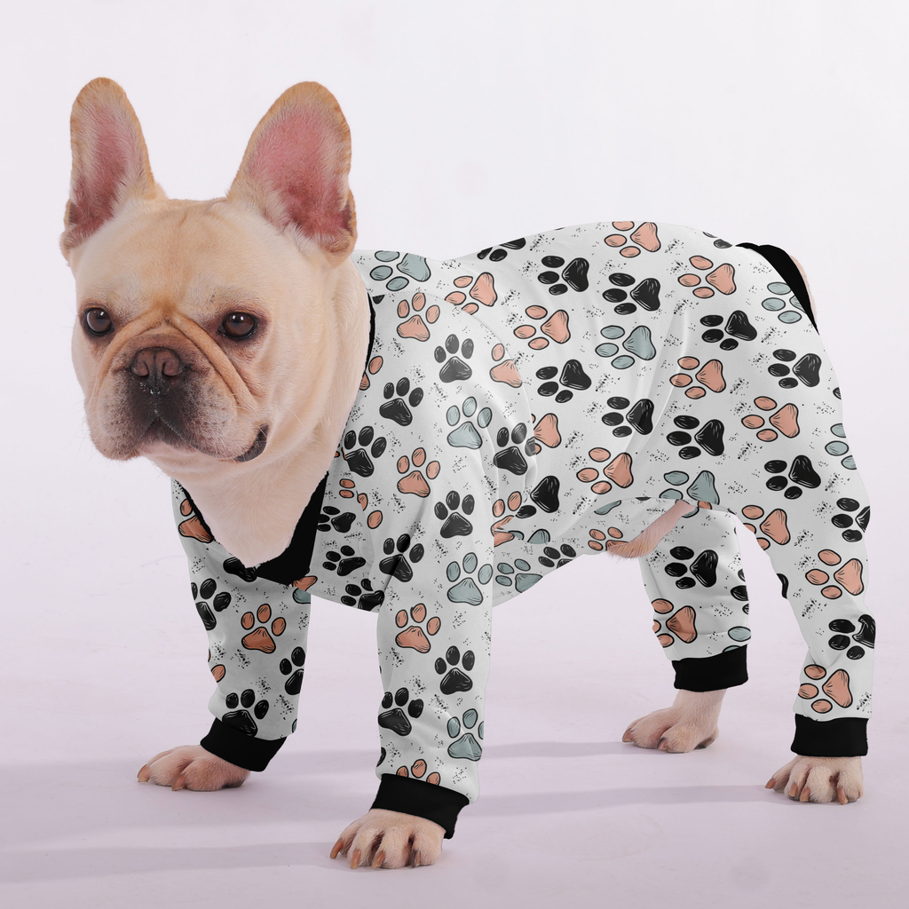 Paisley - Frenchie Pajamas – Lightweight, Stretchy, Cozy & Festively Stylish
