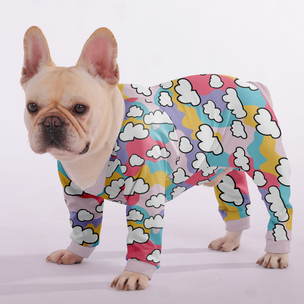 Bandit - Frenchie Pajamas – Lightweight, Stretchy, Cozy & Festively Stylish