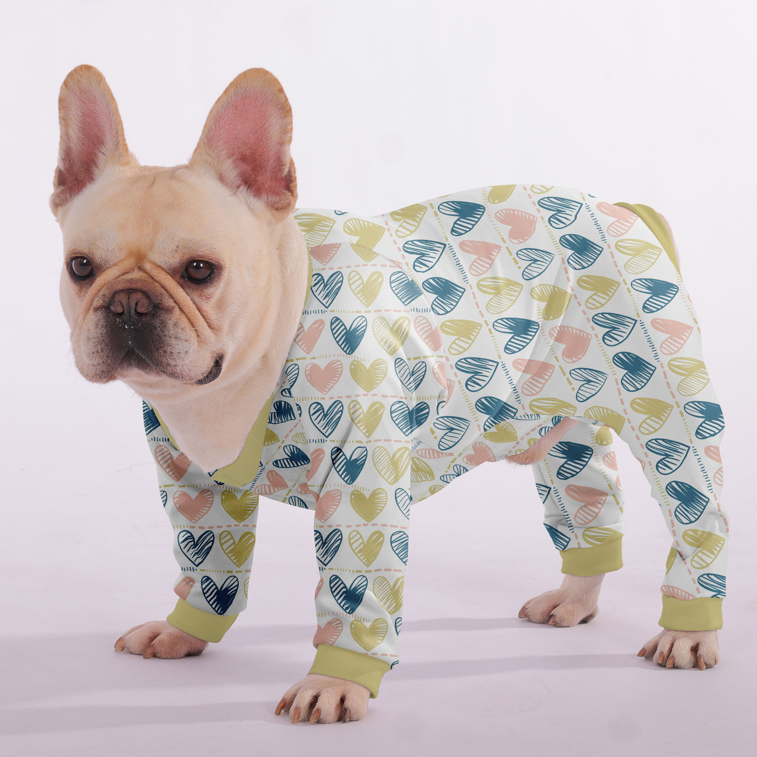 Coco - Frenchie Pajamas – Lightweight, Stretchy, Cozy & Festively Stylish