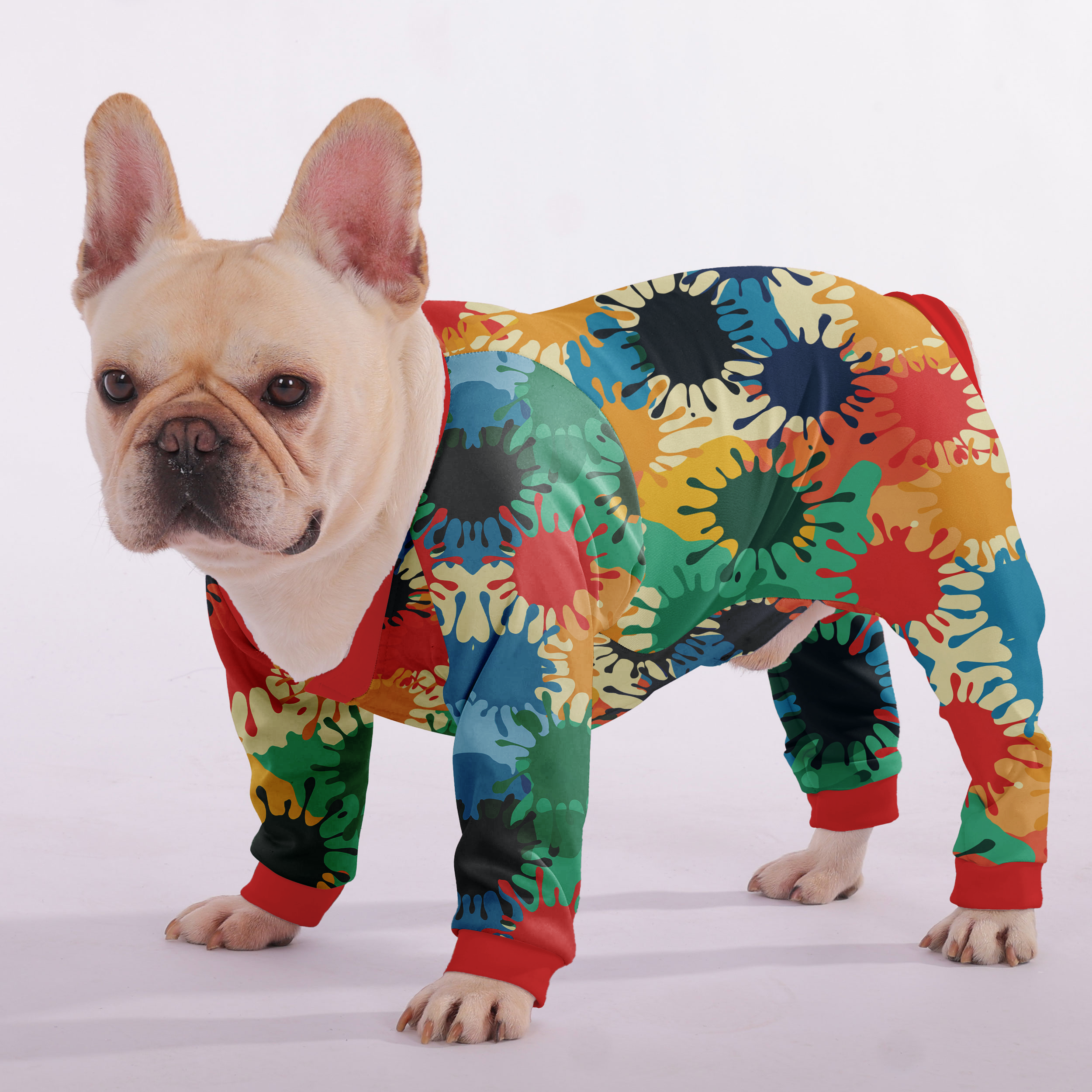 Bruno - Frenchie Pajamas – Lightweight, Stretchy, Cozy & Festively Stylish