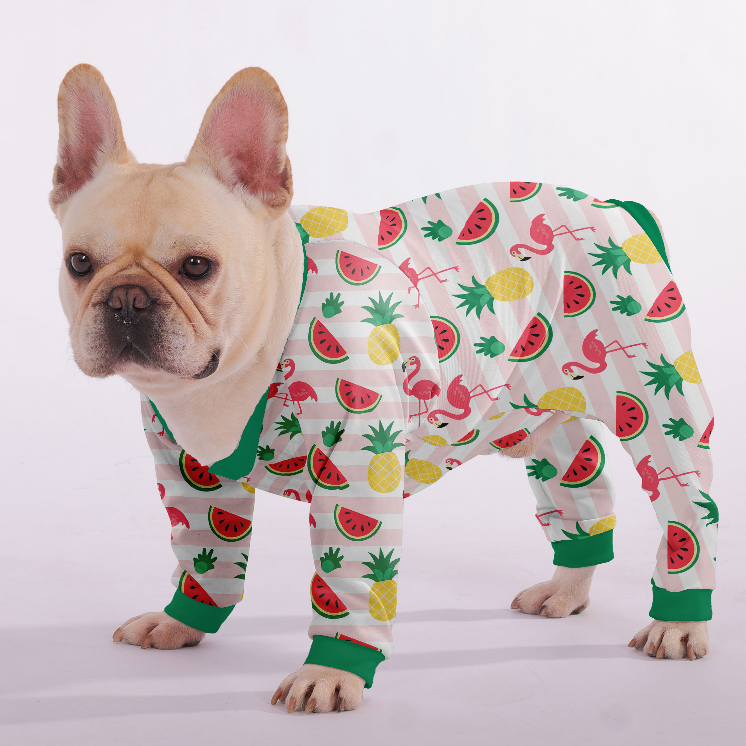 Ginger - Frenchie Pajamas – Lightweight, Stretchy, Cozy & Festively Stylish