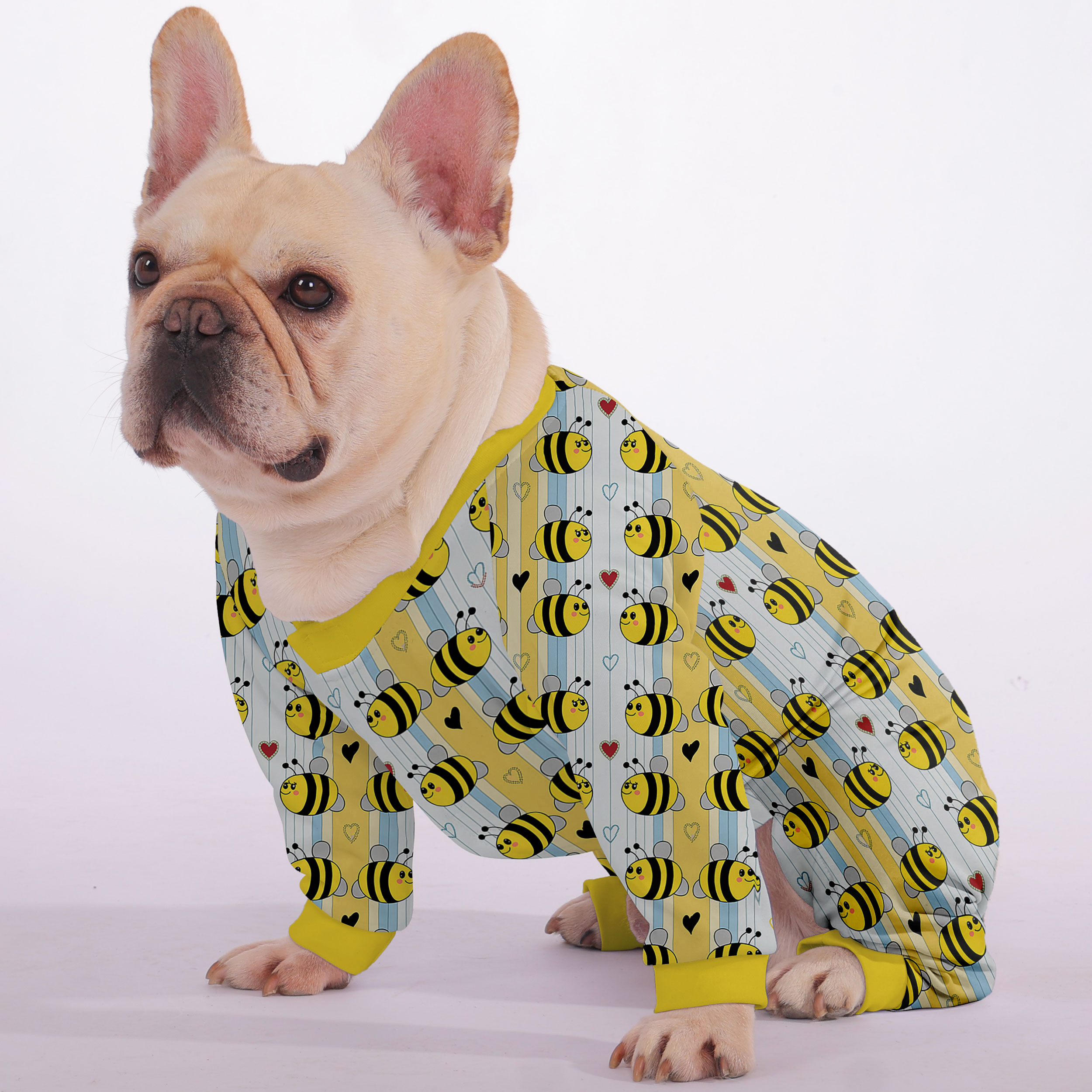 Lola - Frenchie Pajamas – Lightweight, Stretchy, Cozy & Festively Stylish