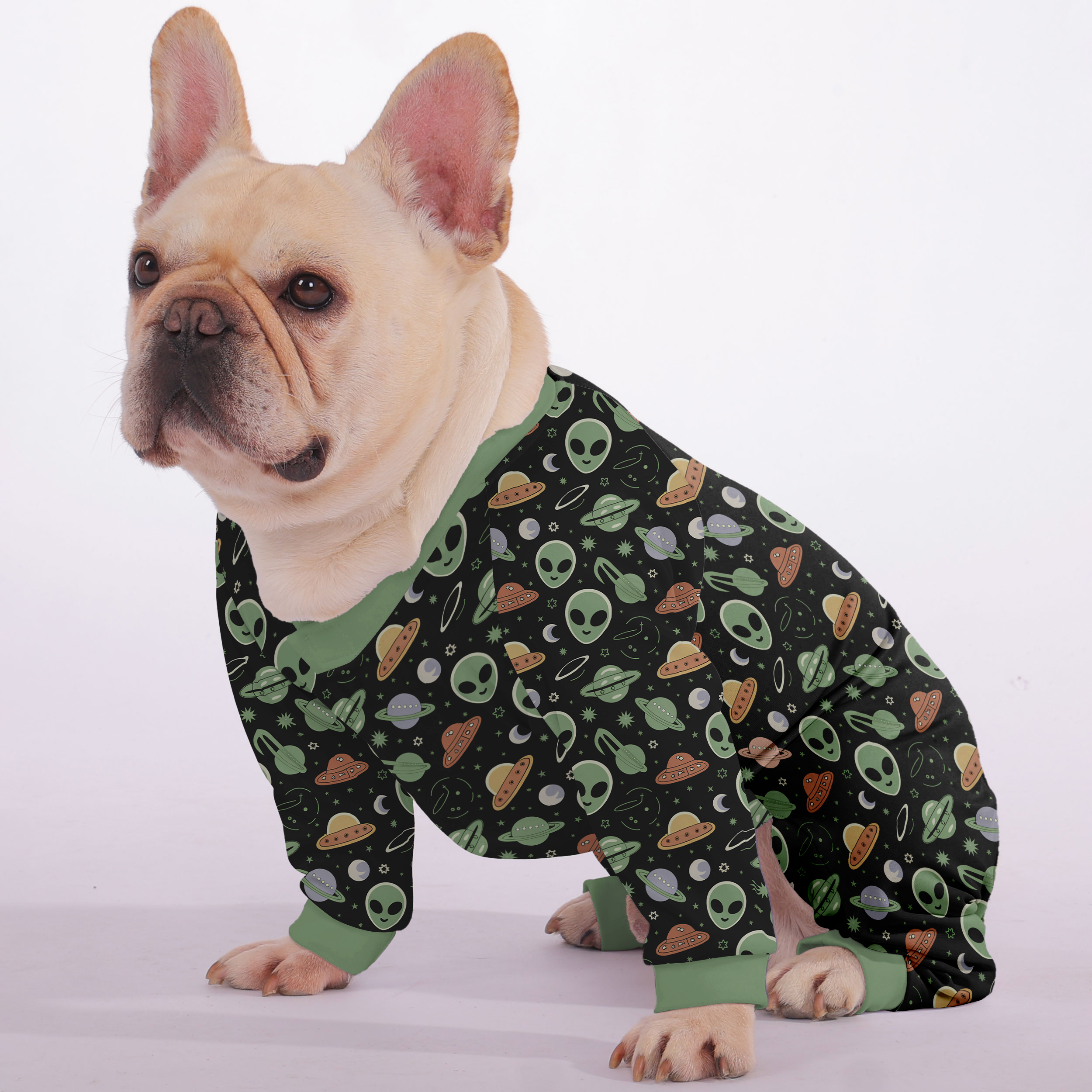 Nala - Frenchie Pajamas – Lightweight, Stretchy, Cozy & Festively Stylish