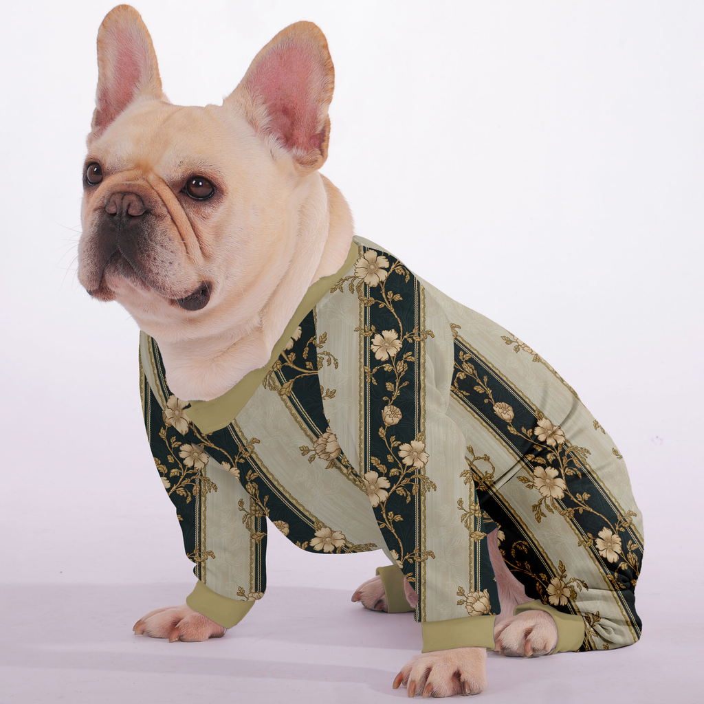 Winnie - Frenchie Pajamas – Lightweight, Stretchy, Cozy & Festively Stylish