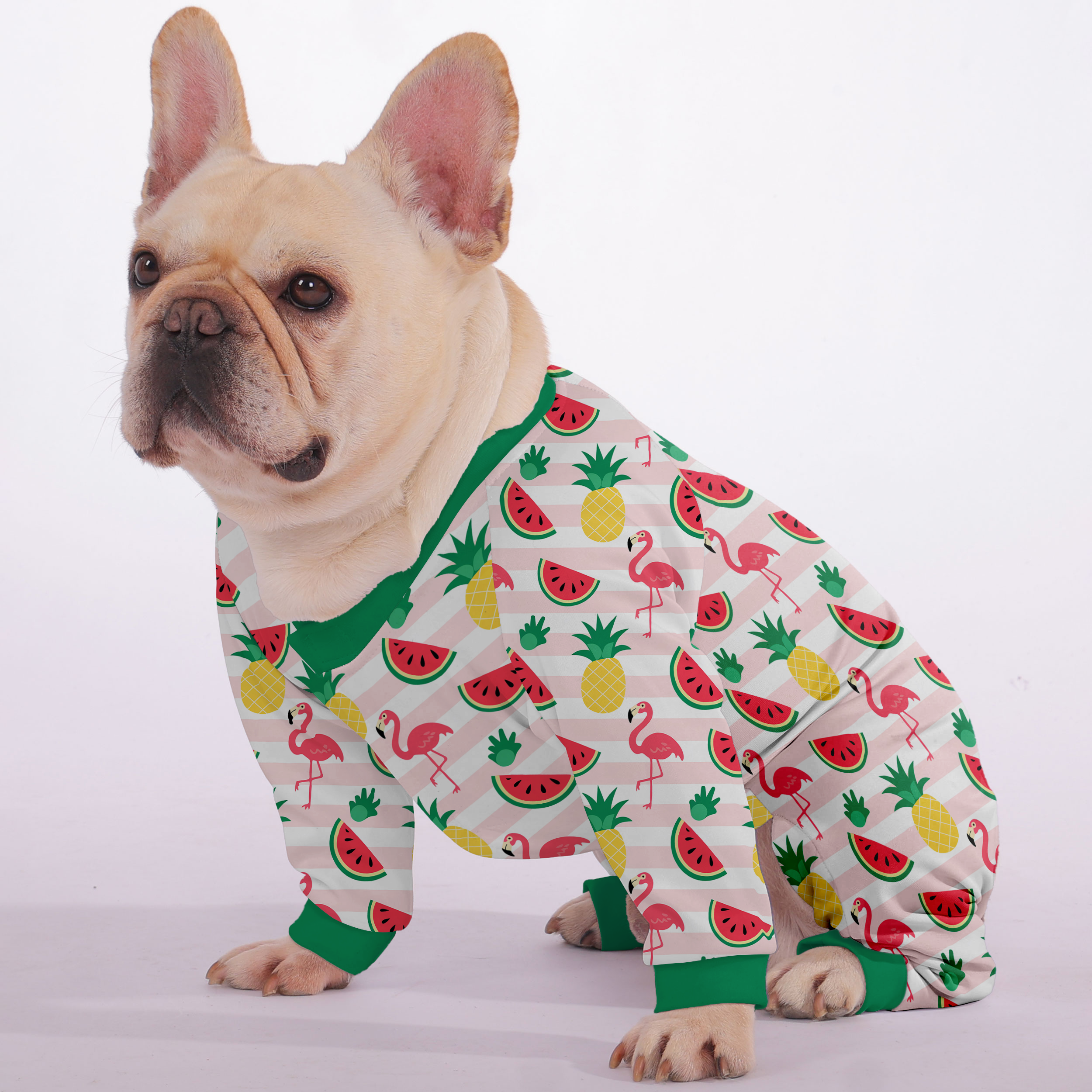 Ginger - Frenchie Pajamas – Lightweight, Stretchy, Cozy & Festively Stylish