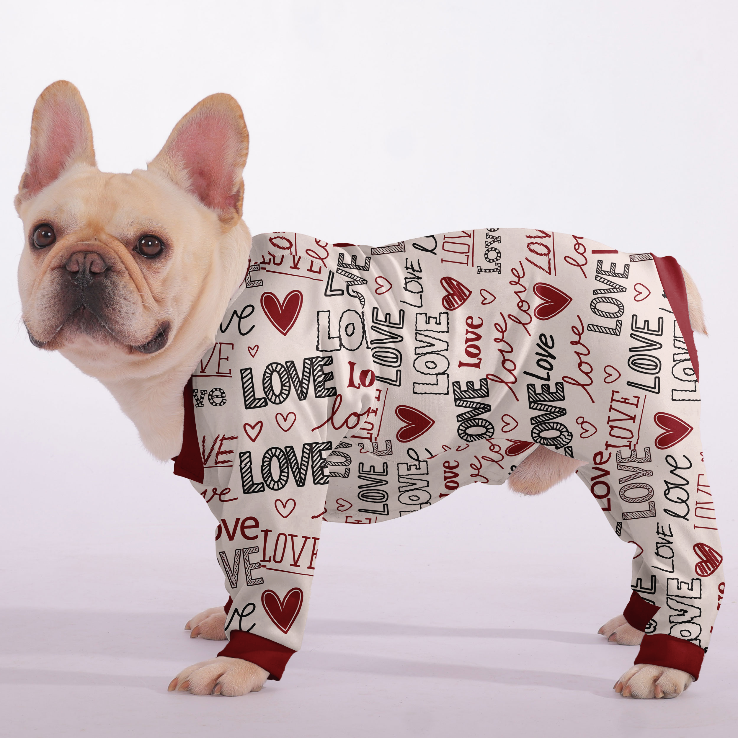 Lucy - Frenchie Pajamas – Lightweight, Stretchy, Cozy & Festively Stylish