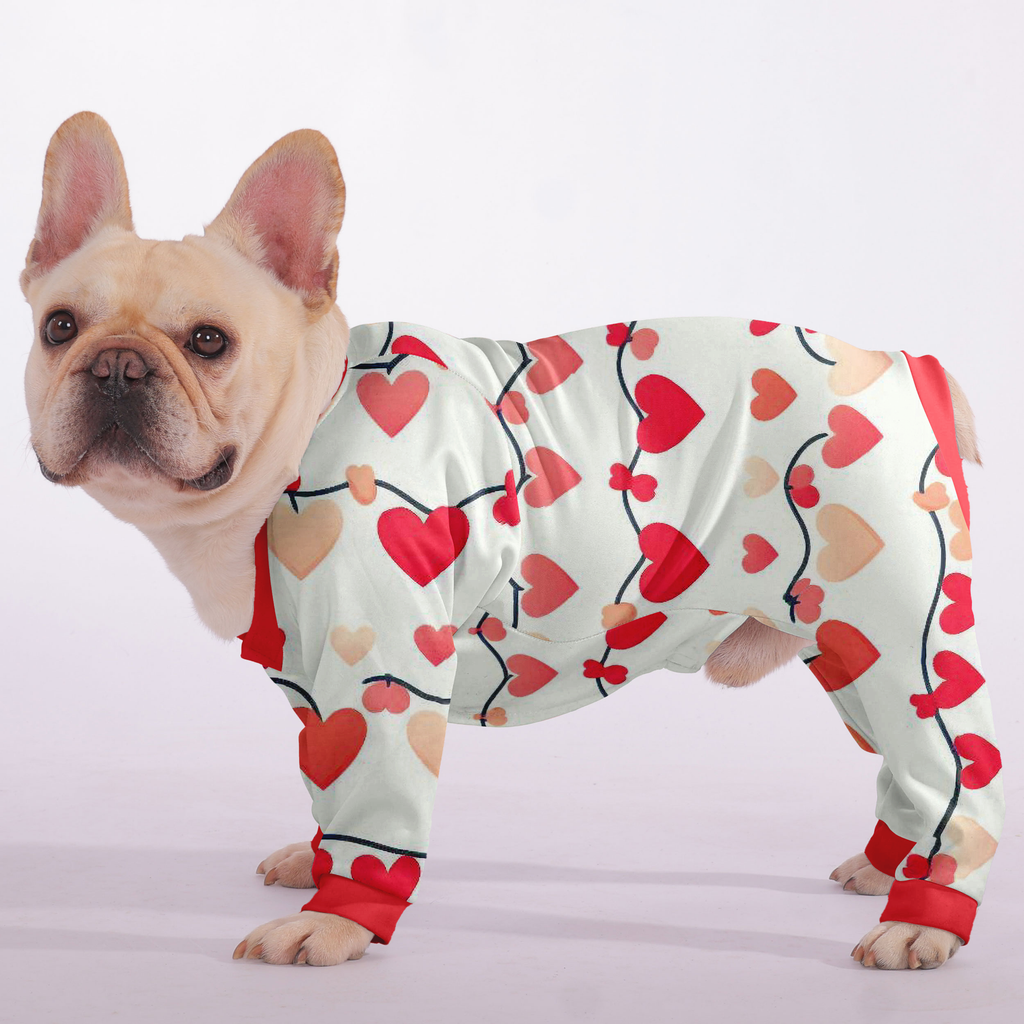 Mia - Frenchie Pajamas – Lightweight, Stretchy, Cozy & Festively Stylish