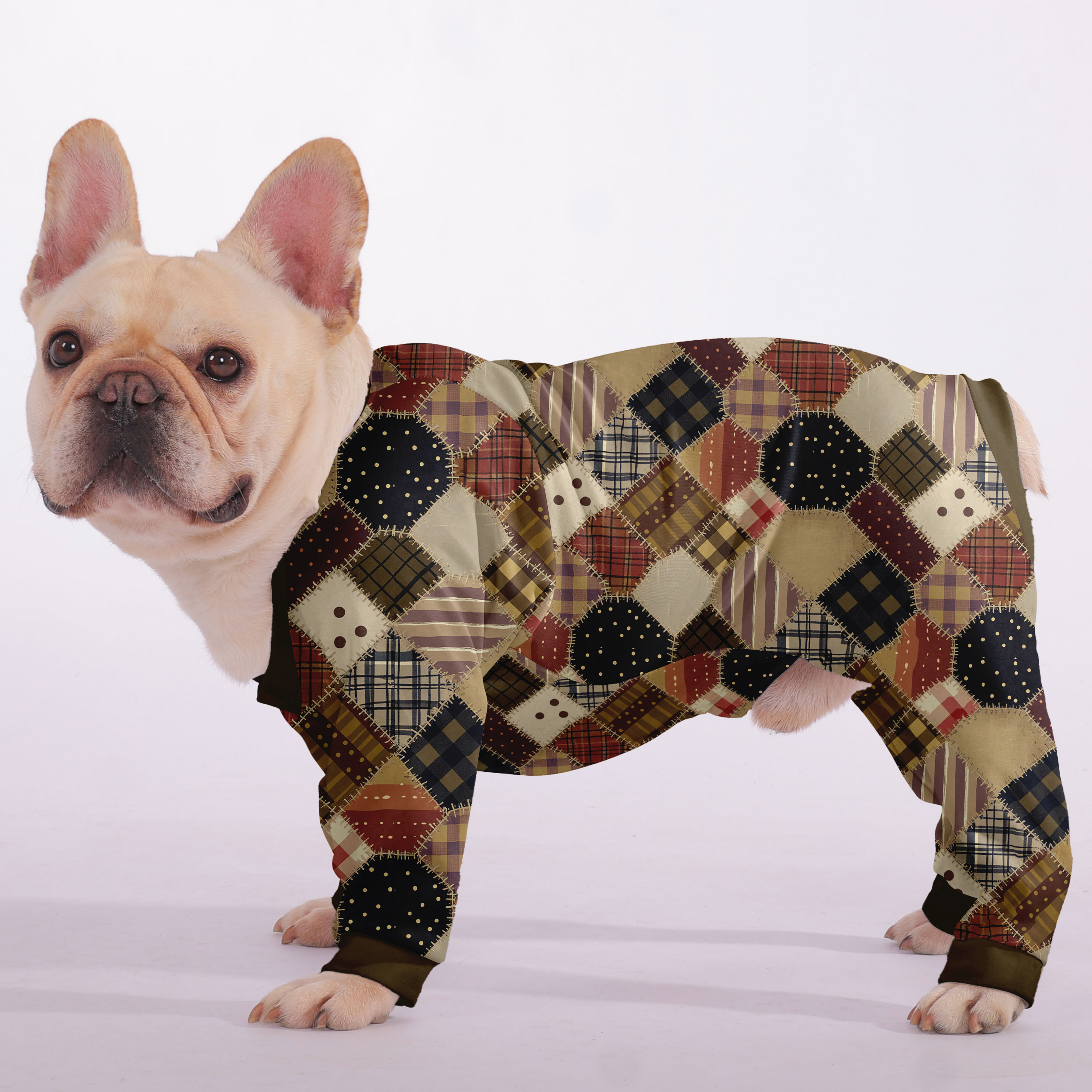 Stella - Frenchie Pajamas – Lightweight, Stretchy, Cozy & Festively Stylish