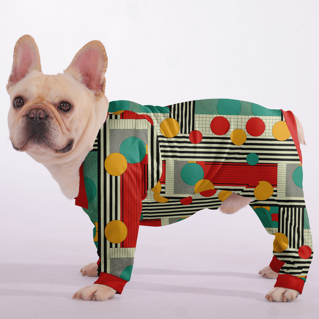 Archie - Frenchie Pajamas – Lightweight, Stretchy, Cozy & Festively Stylish