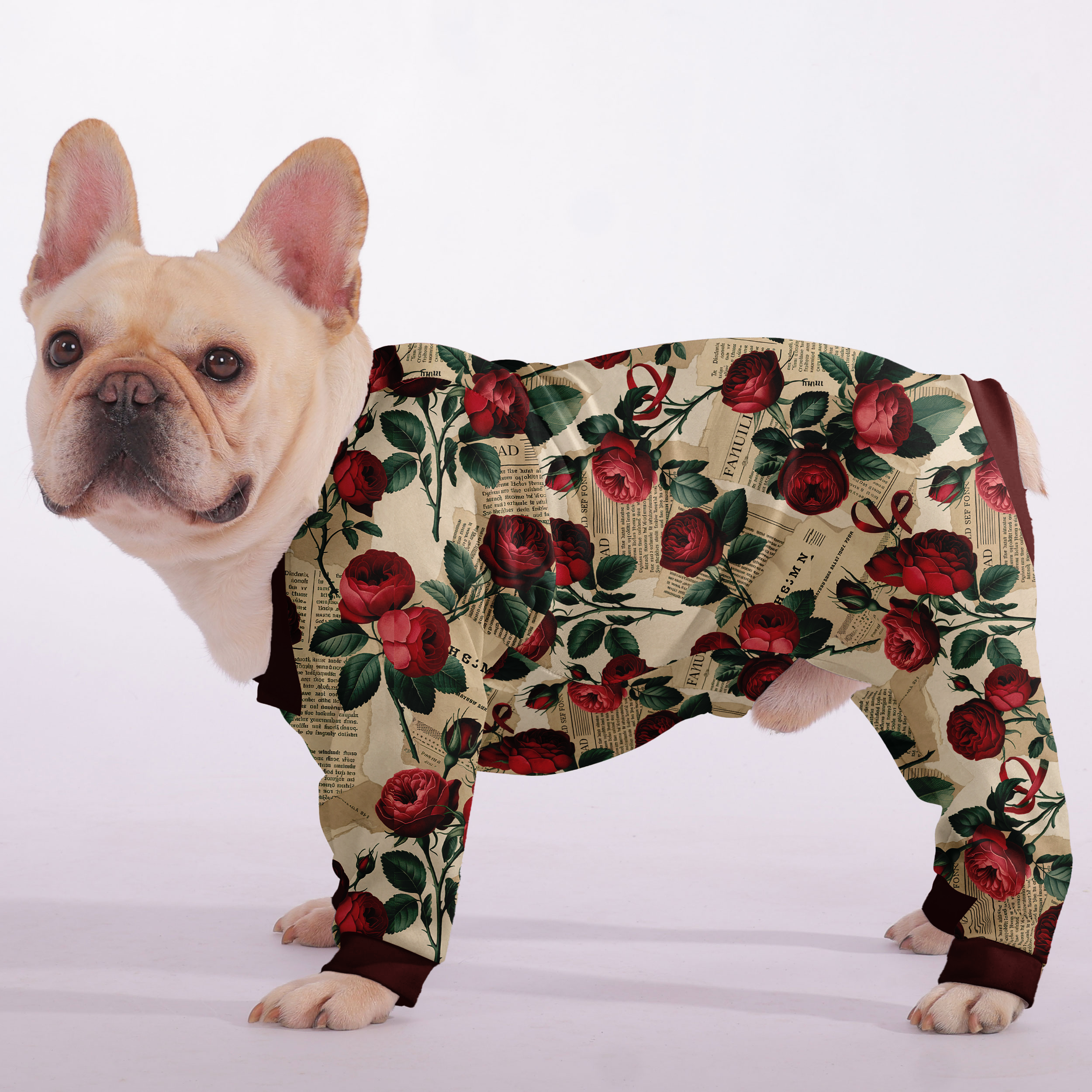 Bear - Frenchie Pajamas – Lightweight, Stretchy, Cozy & Festively Stylish