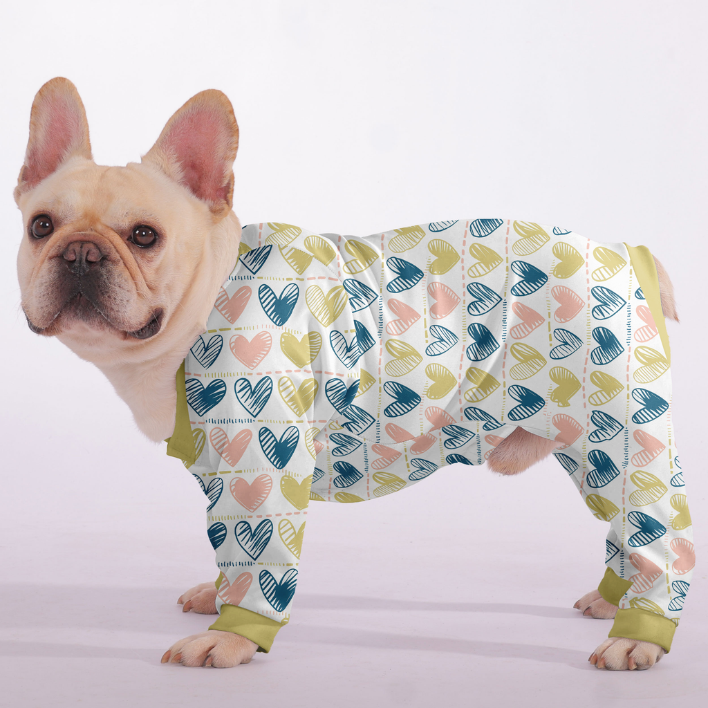 Coco - Frenchie Pajamas – Lightweight, Stretchy, Cozy & Festively Stylish