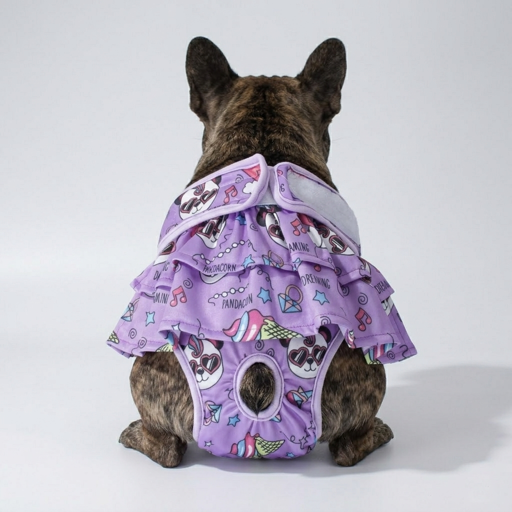 Pawlina French Bulldog Diaper Skirt – Washable Soft Safety Dog Pants - Frenchie.us