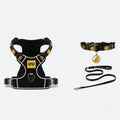 Reflective Frenchie Harness Set with Leash Collar - Frenchie.us