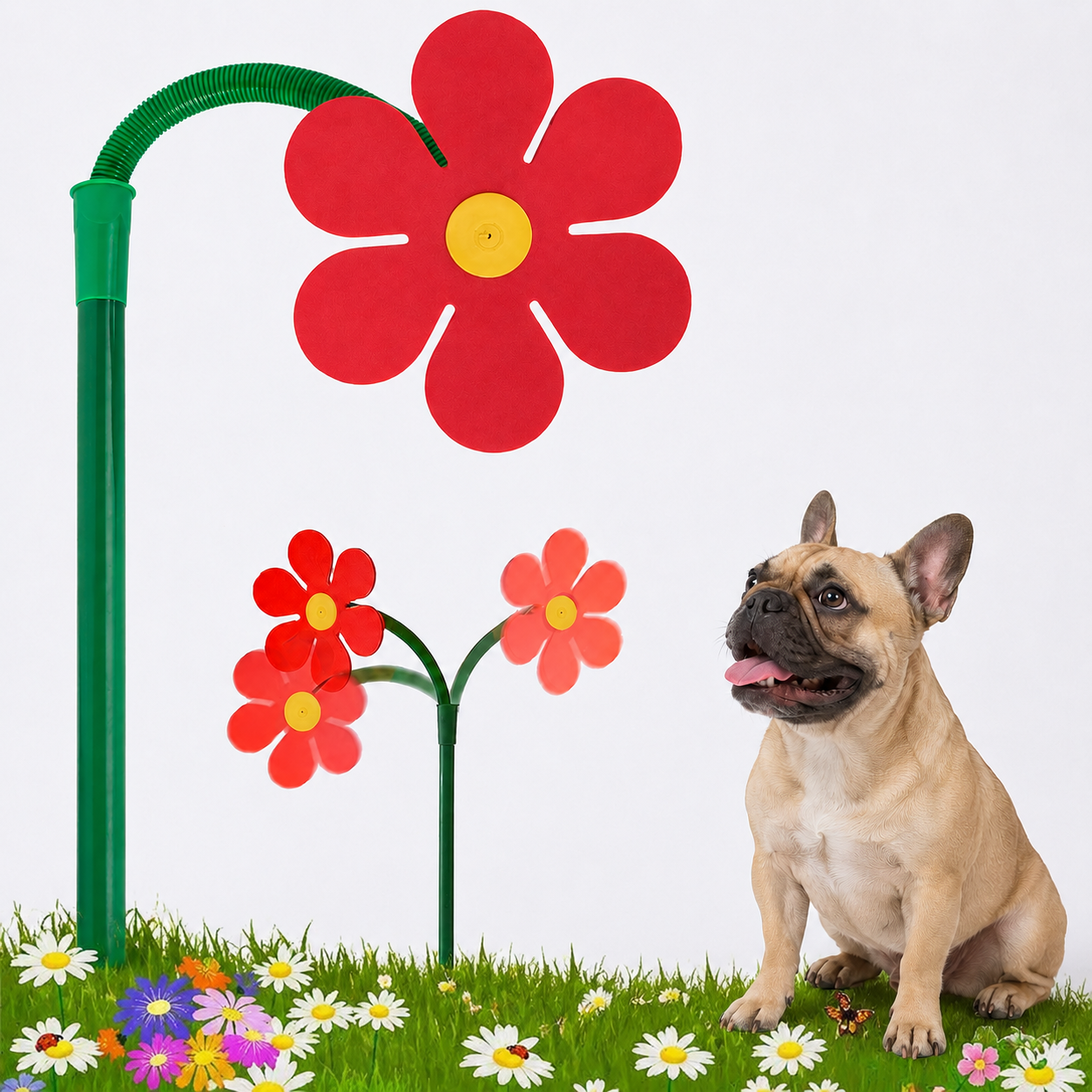 Frenchie 360° Rotating Crazy Daisy Flower Sprinkler