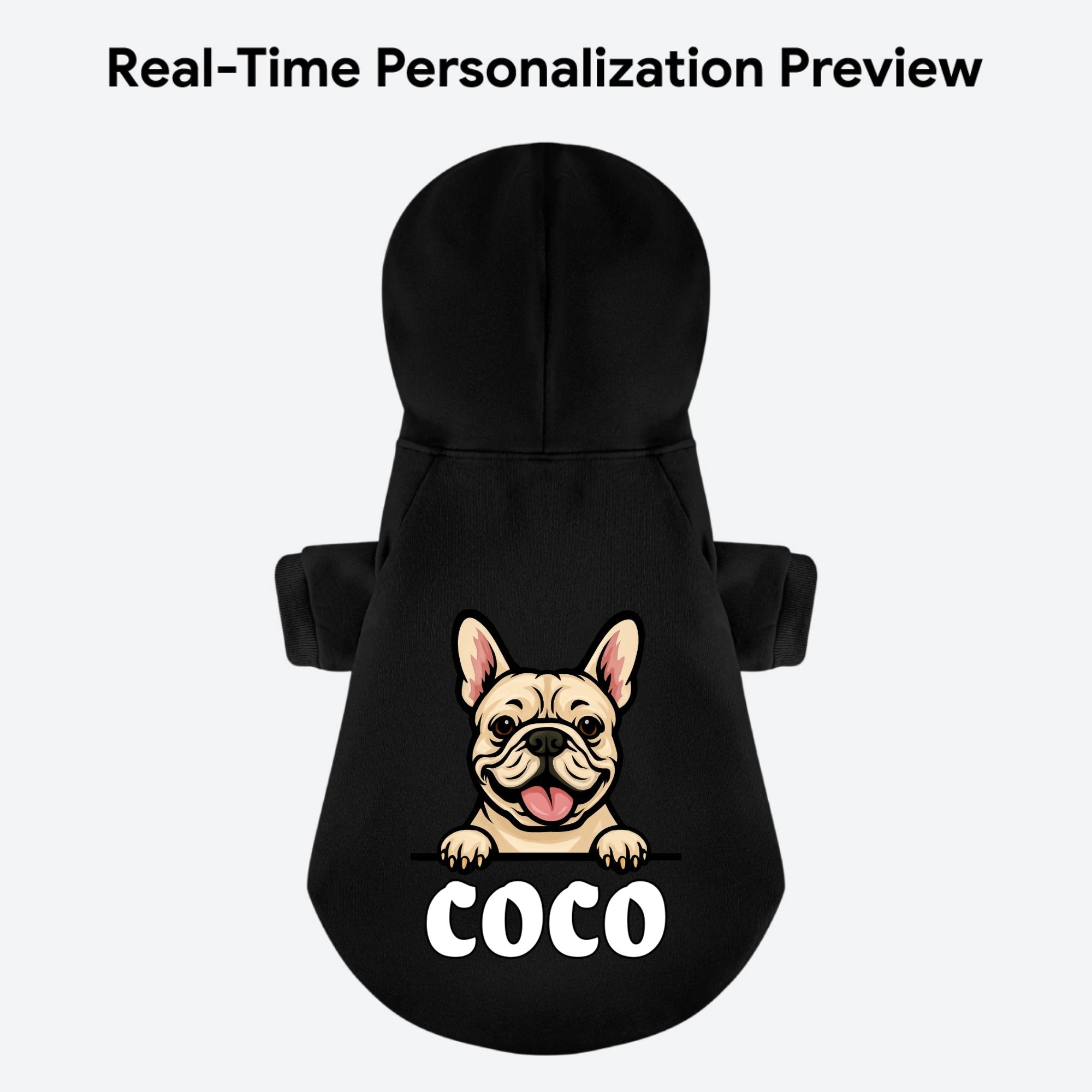 COCO - Personalized French Bulldog hoodies with funny quotes and your furry friend's name – 100% Cotton