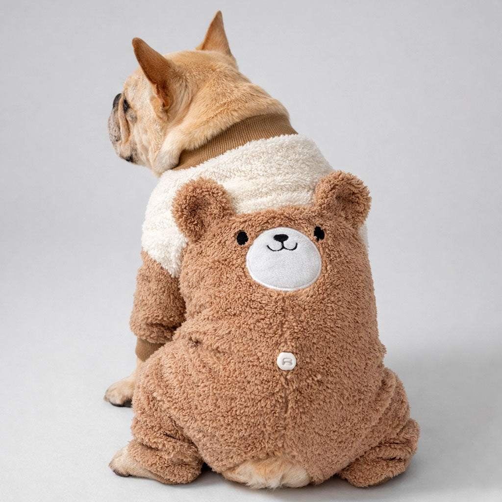 Bearly French Bulldog Coat – Plush Cotton-Padded Coat for Dogs - Frenchie.us