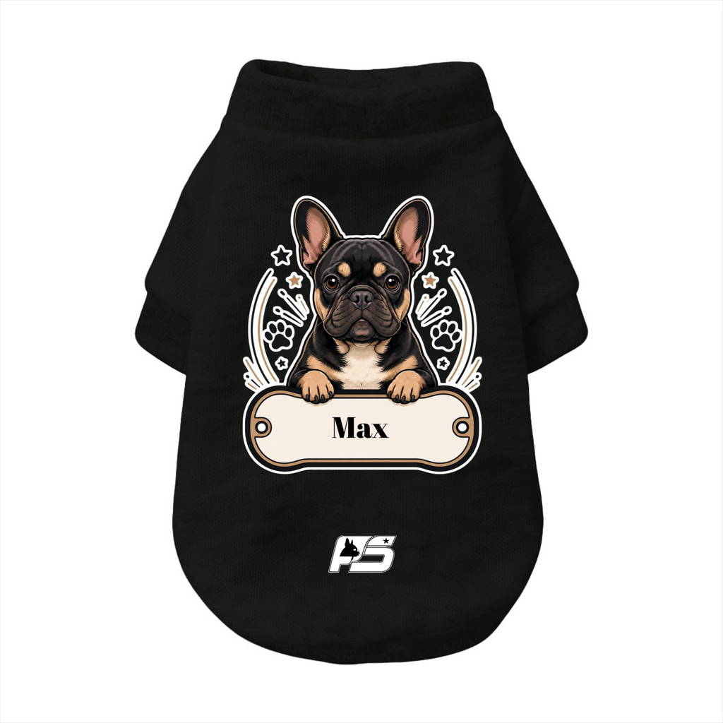 Max - Personalized Frenchie Cardigan Sweatshirts - Made in USA